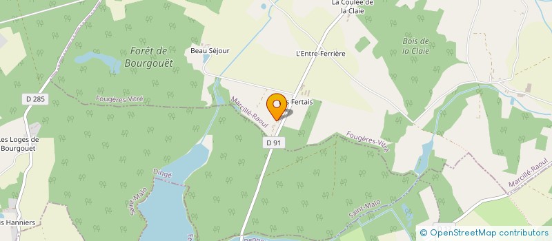 localisation de l'entreprise MONSIEUR LAURENT COUAPEL  MARCILLE-RAOUL