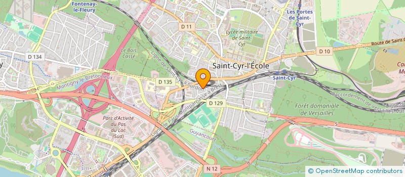 localisation de l'entreprise MONSIEUR LAURENT COUARRAZE  SAINT-CYR-L'ECOLE