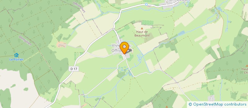 localisation de l'entreprise MONSIEUR LAURENT COUCHOT  VIVIERS-LES-OFFROICOURT