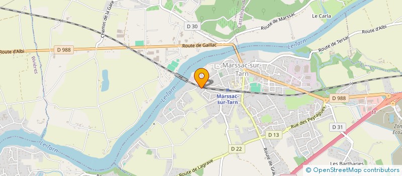 localisation de l'entreprise MONSIEUR LAURENT COUDERC  MARSSAC-SUR-TARN