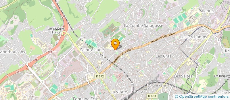 localisation de l'entreprise MONSIEUR LAURENT COUDERCHET à BESANCON