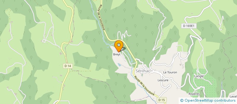 localisation de l'entreprise MONSIEUR LAURENT COUGNOUX  SERILHAC