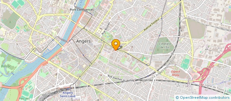 localisation de l'entreprise MONSIEUR LAURENT COUILLAUD à ANGERS