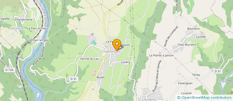 localisation de l'entreprise MONSIEUR LAURENT COULOMBIER  CHALLONGES