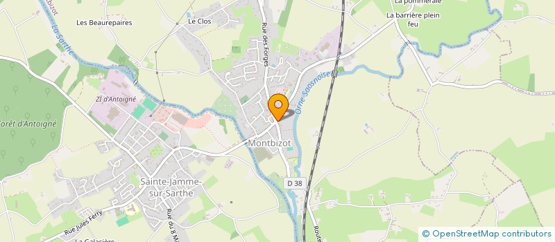 localisation de l'entreprise MONSIEUR LAURENT COULON  MONTBIZOT