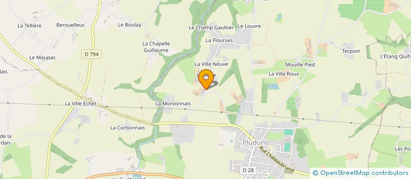 localisation de l'entreprise MONSIEUR LAURENT COUPE  PLUDUNO