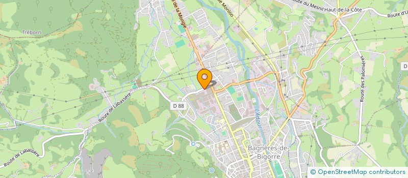 localisation de l'entreprise MONSIEUR LAURENT COURADE  BAGNERES-DE-BIGORRE