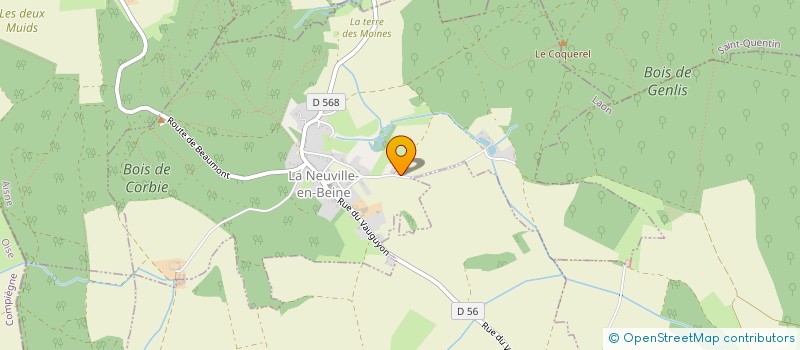 localisation de l'entreprise MONSIEUR LAURENT COURBOIN  LA NEUVILLE-EN-BEINE