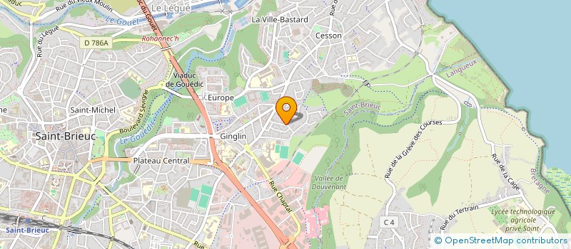 localisation de l'entreprise MONSIEUR LAURENT COURCOUX à SAINT-BRIEUC
