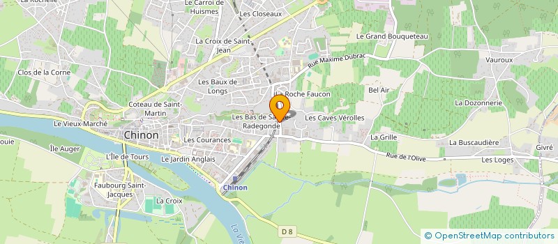 localisation de l'entreprise MONSIEUR LAURENT COURTIN  CHINON