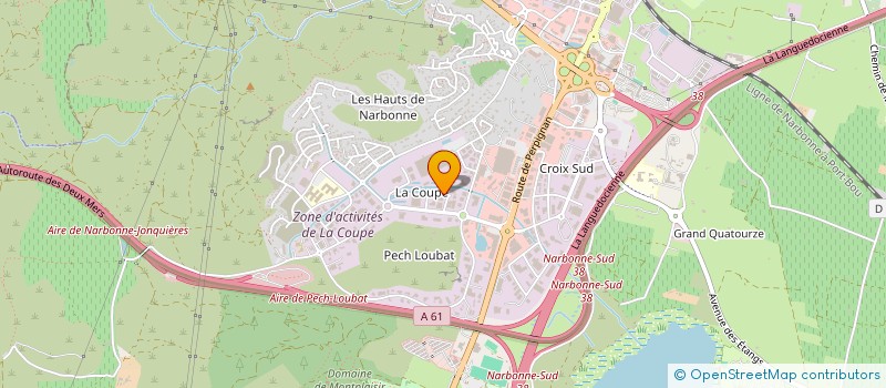 localisation de l'entreprise MONSIEUR LAURENT COURTINE  NARBONNE