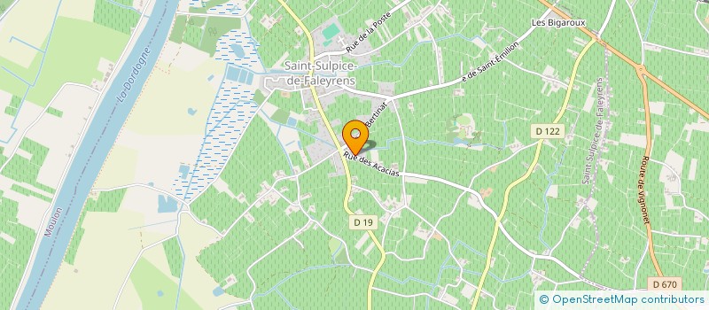 localisation de l'entreprise MONSIEUR LAURENT COURTOIS  SAINT-SULPICE-DE-FALEYRENS