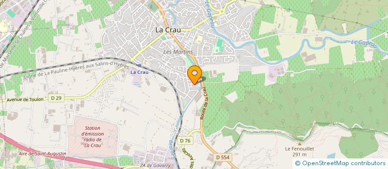 localisation de l'entreprise MONSIEUR LAURENT COUSIN  LA CRAU