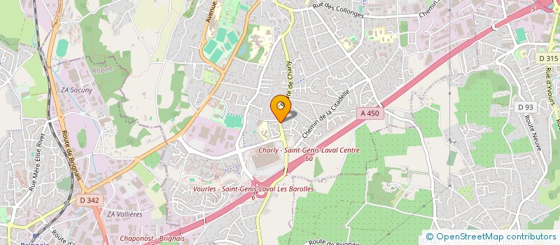 localisation de l'entreprise MONSIEUR LAURENT COUTAZ à SAINT-GENIS-LAVAL