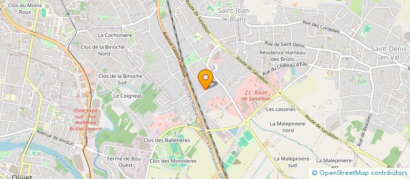 localisation de l'entreprise MONSIEUR LAURENT COUVRET  SAINT-JEAN-LE-BLANC