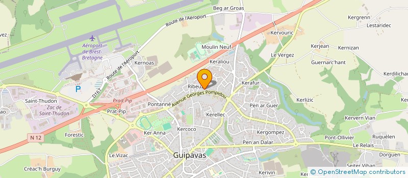 localisation de l'entreprise MONSIEUR LAURENT CRAVEUR à GUIPAVAS