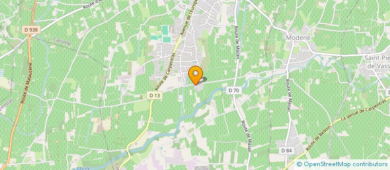 localisation de l'entreprise MONSIEUR LAURENT CREMIEUX  CAROMB