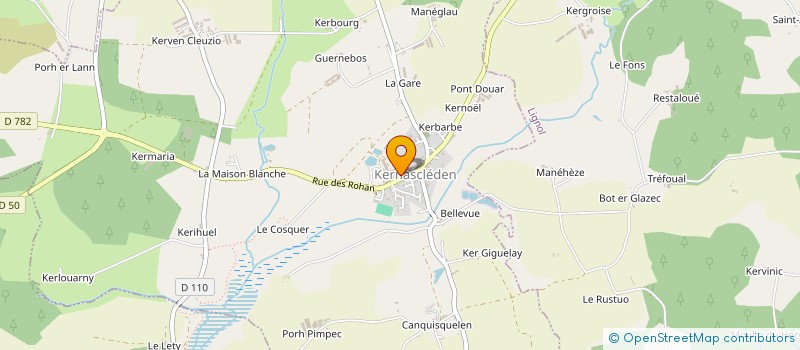 localisation de l'entreprise MONSIEUR LAURENT CRESTAUX  KERNASCLEDEN