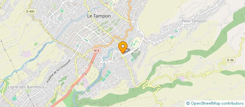 localisation de l'entreprise MONSIEUR LAURENT CRUANES à LE TAMPON