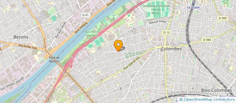 localisation de l'entreprise MONSIEUR LAURENT CRUZ-MERMY à COLOMBES
