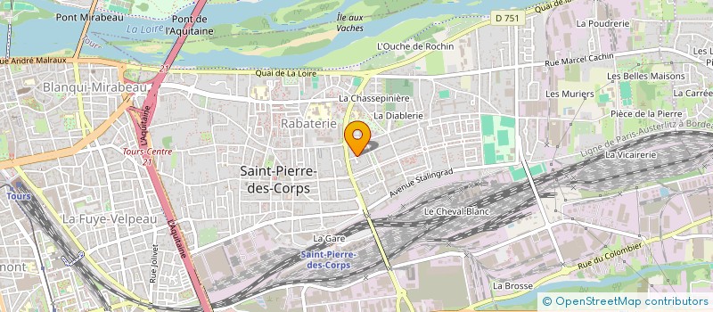 localisation de l'entreprise MONSIEUR LAURENT CUREAU  SAINT-PIERRE-DES-CORPS