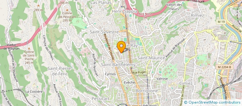 localisation de l'entreprise MONSIEUR LAURENT CURNIER à NICE