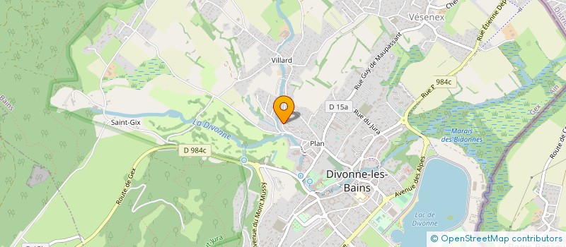 localisation de l'entreprise MONSIEUR LAURENT CUSSOT  DIVONNE-LES-BAINS