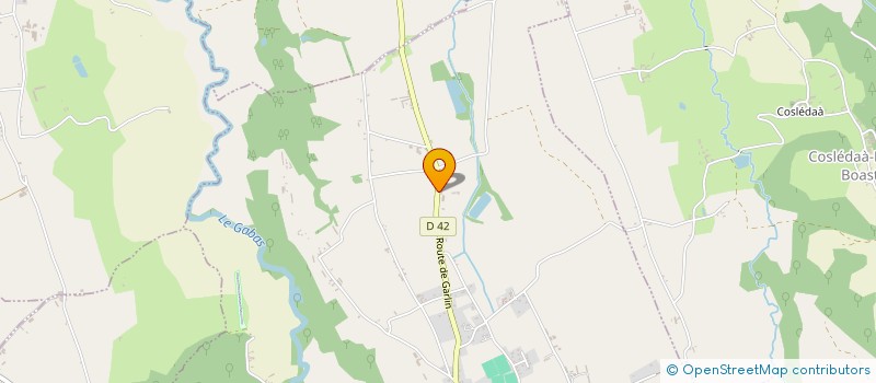 localisation de l'entreprise MONSIEUR LAURENT CUYAUBE  SEVIGNACQ