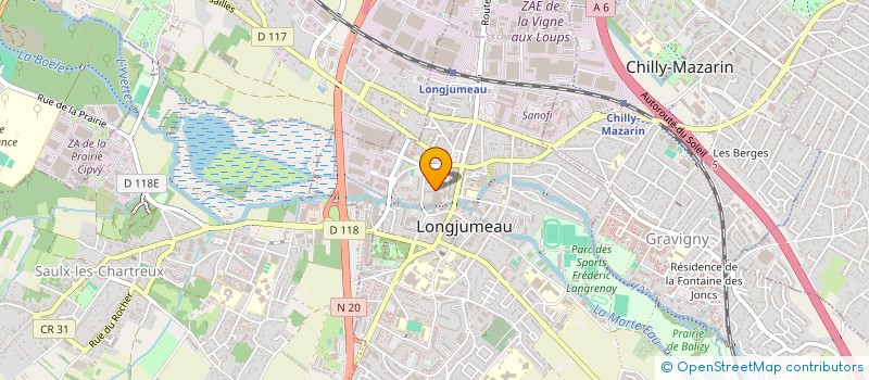 localisation de l'entreprise MONSIEUR LAURENT D'AVICO  LONGJUMEAU