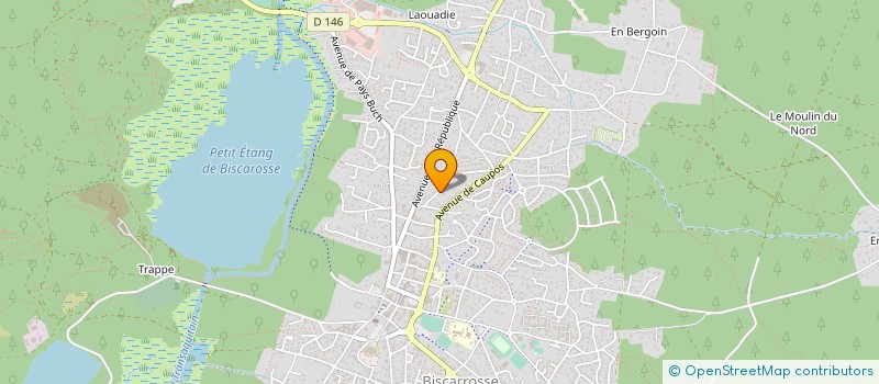 localisation de l'entreprise MONSIEUR LAURENT DA COSTA  BISCARROSSE