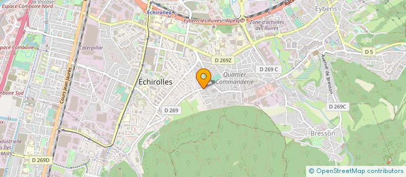 localisation de l'entreprise MONSIEUR LAURENT DA SILVA à ECHIROLLES