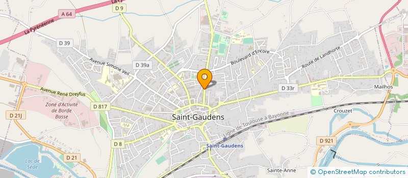 localisation de l'entreprise MONSIEUR LAURENT DALENSON  SAINT-GAUDENS