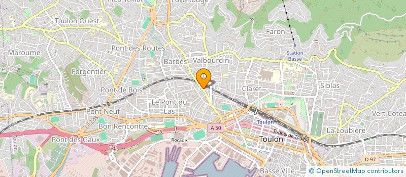 localisation de l'entreprise MONSIEUR LAURENT DALGER  TOULON