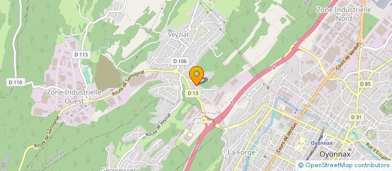 localisation de l'entreprise MONSIEUR LAURENT DALLOZ-FURET à OYONNAX