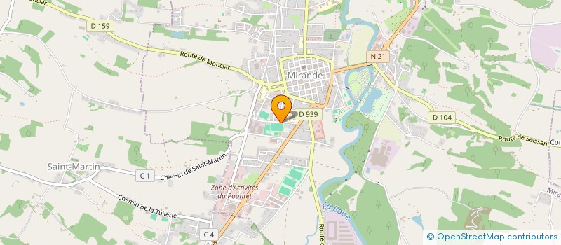 localisation de l'entreprise MONSIEUR LAURENT DARAS  MIRANDE