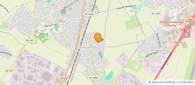 localisation de l'entreprise MONSIEUR LAURENT DARRAS  TEMPLEMARS