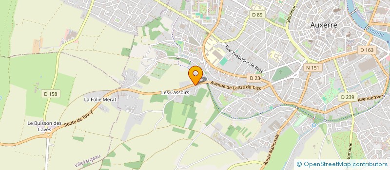 localisation de l'entreprise MONSIEUR LAURENT DASSIE à AUXERRE