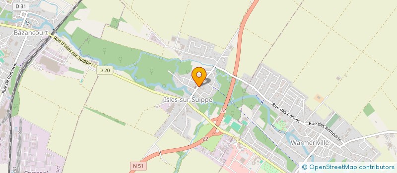 localisation de l'entreprise MONSIEUR LAURENT DAUPHINOT  ISLES-SUR-SUIPPE