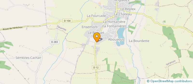 localisation de l'entreprise MONSIEUR LAURENT DAURE  SARAMON