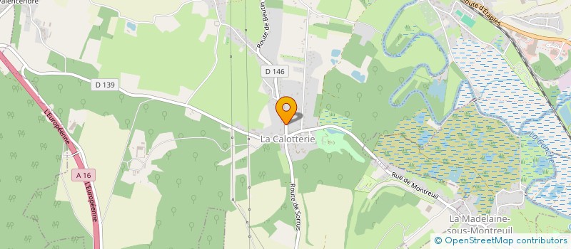 localisation de l'entreprise MONSIEUR LAURENT DAUSQUE  LA CALOTTERIE