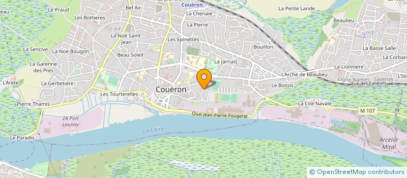 localisation de l'entreprise MONSIEUR LAURENT DAVENEL  COUERON