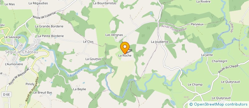 localisation de l'entreprise MONSIEUR LAURENT DAVID  LUBERSAC