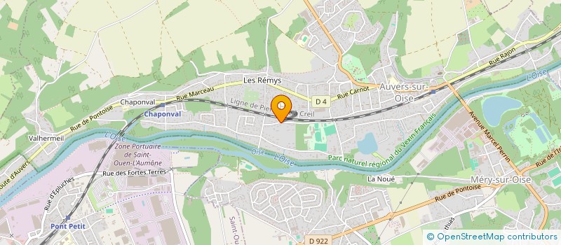 localisation de l'entreprise MONSIEUR LAURENT DAVID  AUVERS-SUR-OISE