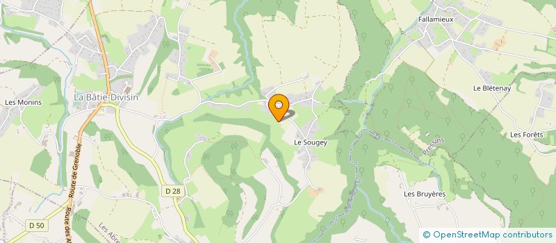 localisation de l'entreprise MONSIEUR LAURENT DAVIOT  LES ABRETS-EN-DAUPHINE