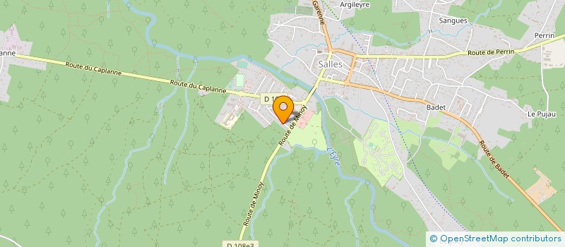 localisation de l'entreprise MONSIEUR LAURENT DE CHAVIGNY  SALLES