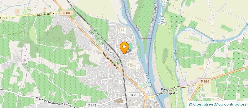 localisation de l'entreprise MONSIEUR LAURENT DE CURIERES  PONT-SAINT-ESPRIT