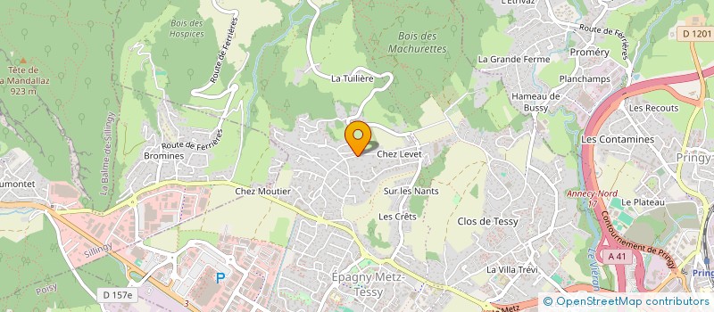 localisation de l'entreprise MONSIEUR LAURENT DE SOUSA  EPAGNY METZ-TESSY