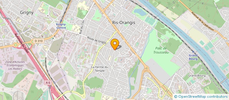 localisation de l'entreprise MONSIEUR LAURENT DE WEINDEL  RIS-ORANGIS