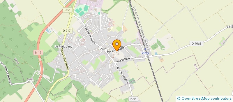 localisation de l'entreprise MONSIEUR LAURENT DEBLOCK à VIMY