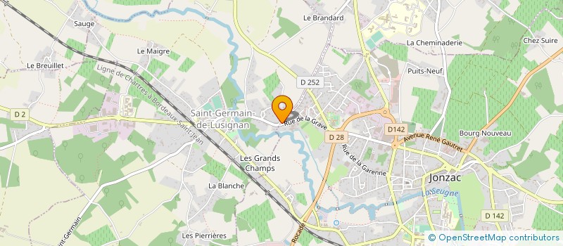localisation de l'entreprise MONSIEUR LAURENT DEBRIAT à JONZAC
